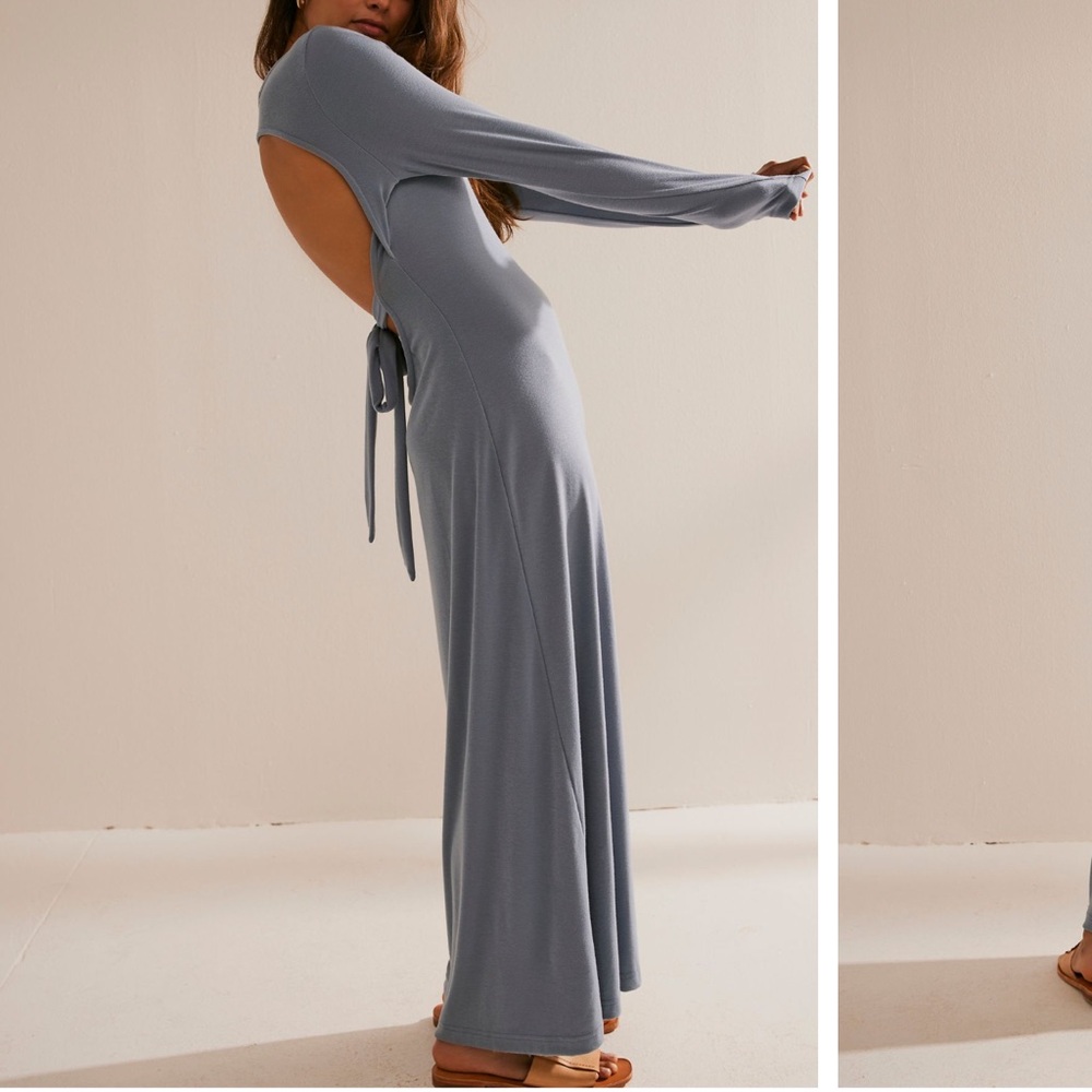 Free People Aubre Open Back Essential Maxi Dress